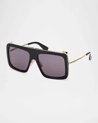 Max Mara Jean Acetate Rectangular Sunglasses | Thumbnail 3 Max Mara Jean Acetate Rectangular Sunglasses | Thumbnail 3