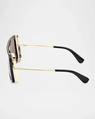Max Mara Jean Acetate Rectangular Sunglasses | Thumbnail 4 Max Mara Jean Acetate Rectangular Sunglasses | Thumbnail 4