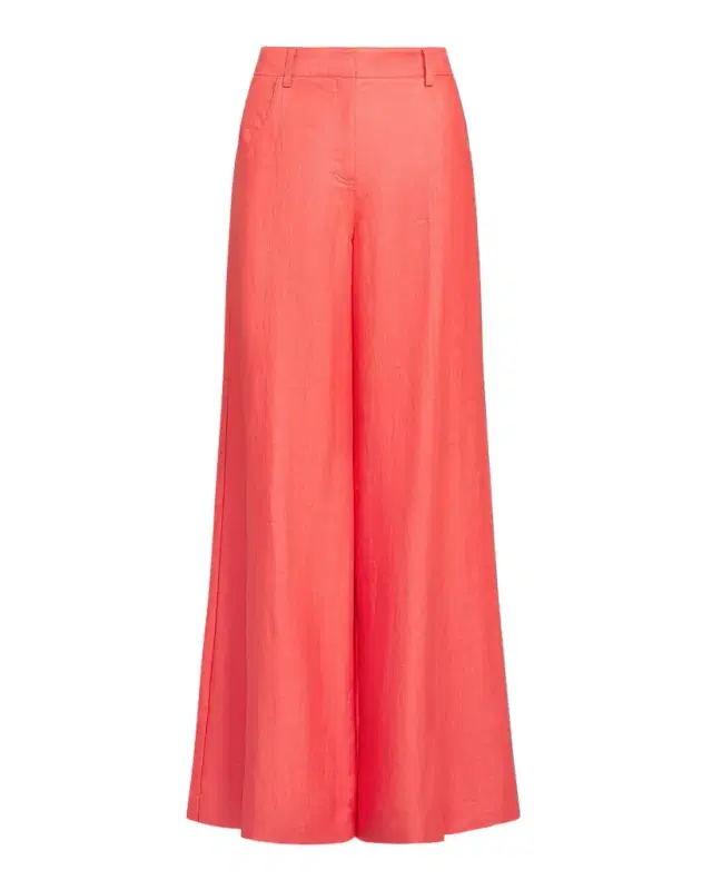 TWP Dees Cotton Linen Wide-Leg Trousers