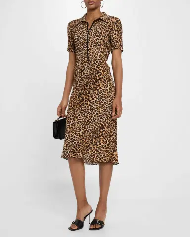 Nanushka Zarina Ocelot-Print Slip Skirt | Thumbnail 2