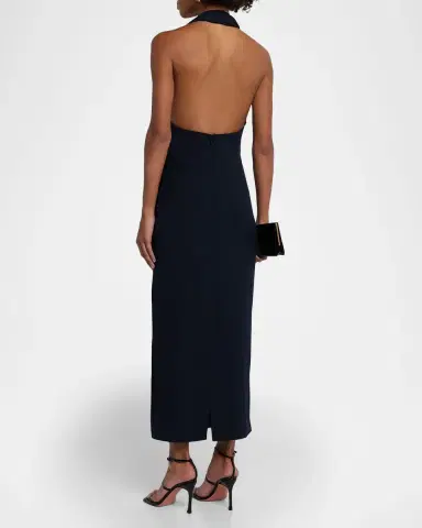 Wynn Hamlyn Catherine Buckle Halter Maxi Dress | Thumbnail 3