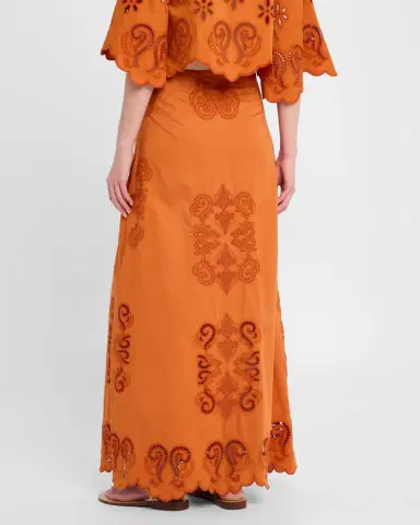 FIGUE Poppy Embroidered Maxi Skirt | Thumbnail 3 FIGUE Poppy Embroidered Maxi Skirt | Thumbnail 3