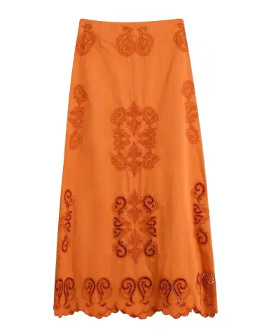 FIGUE Poppy Embroidered Maxi Skirt | Thumbnail 1 FIGUE Poppy Embroidered Maxi Skirt | Thumbnail 1