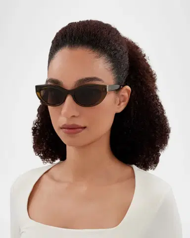 Saint Laurent Sl M115 Cat-Eye Sunglasses in Recycled Acetate | Thumbnail 3 Saint Laurent Sl M115 Cat-Eye Sunglasses in Recycled Acetate | Thumbnail 3