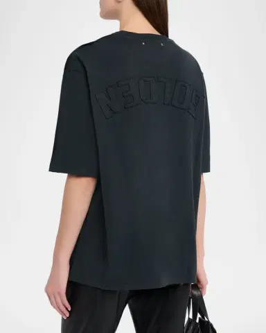 Golden Goose Reverse Logo Cotton Crewneck T-Shirt | Thumbnail 2 Golden Goose Reverse Logo Cotton Crewneck T-Shirt | Thumbnail 2