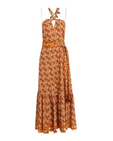FIGUE Nylah Floral Halter Maxi Dress | Thumbnail 1