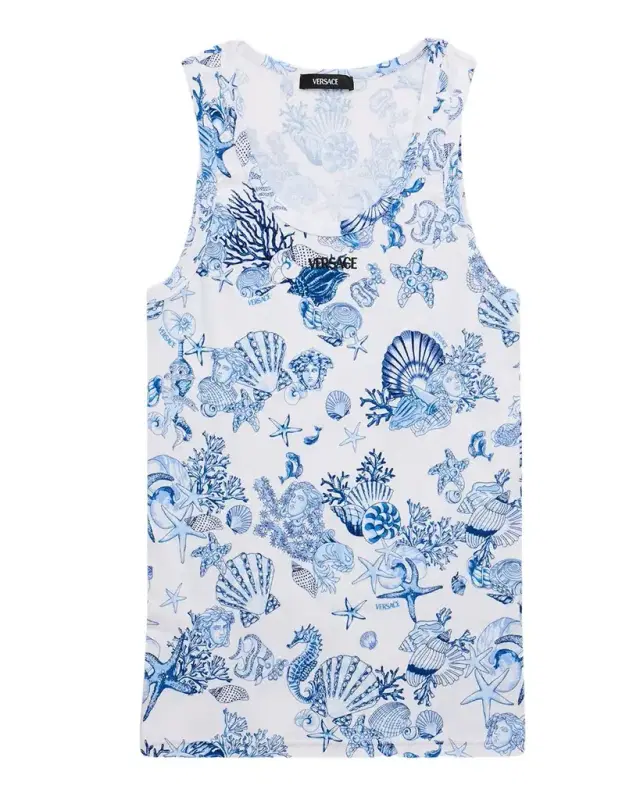 Men 's La Vacanza Cotton Rib Tank Top