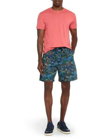 Derek Rose Men's Cotton Batiste Jungle Print Lounge Shorts | Thumbnail 2 Derek Rose Men's Cotton Batiste Jungle Print Lounge Shorts | Thumbnail 2
