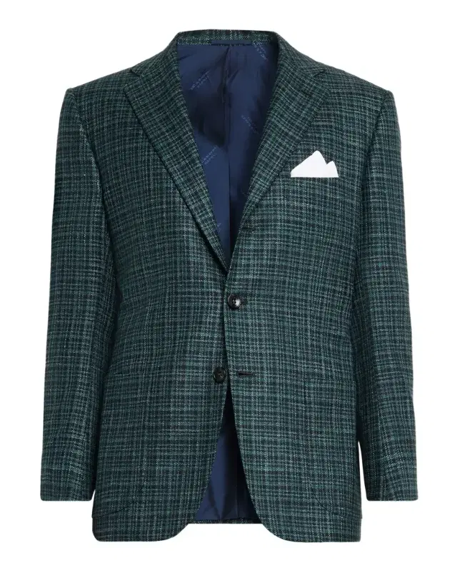 Men 's Cashmere Multi-Check Sport Coat