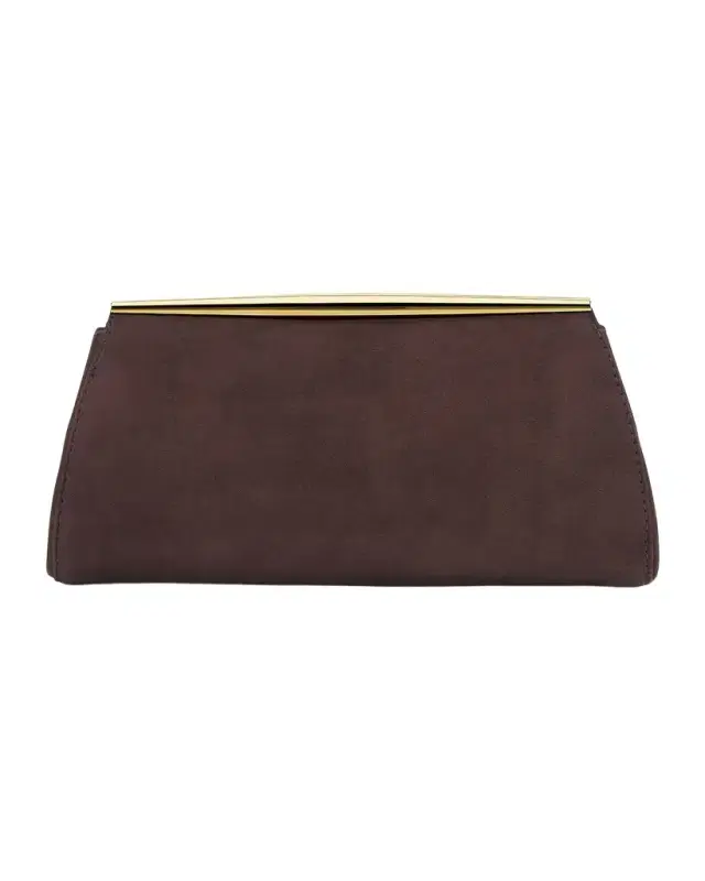 Suzannah Suede Clutch Bag