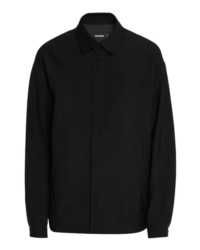 Men 's Logo-Embroidered Wool-Blend Coach Jacket