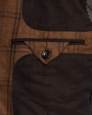 ZEGNA Men's Cashmere and Silk Plaid Patch-Pocket Sport Coat | Thumbnail 5 ZEGNA Men's Cashmere and Silk Plaid Patch-Pocket Sport Coat | Thumbnail 5