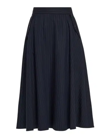 Golden Goose Journey Pinstripe Circle Skirt | Thumbnail 1 Golden Goose Journey Pinstripe Circle Skirt | Thumbnail 1