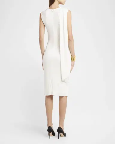 Tom Ford Cutout Shoulder-Drape Viscose Crepe Jersey Cocktail Dress | Thumbnail 2 Tom Ford Cutout Shoulder-Drape Viscose Crepe Jersey Cocktail Dress | Thumbnail 2