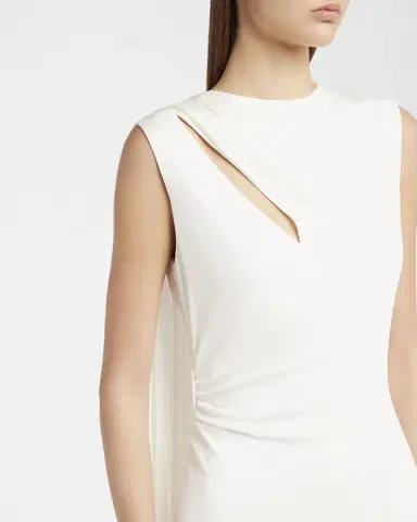 Tom Ford Cutout Shoulder-Drape Viscose Crepe Jersey Cocktail Dress | Thumbnail 3 Tom Ford Cutout Shoulder-Drape Viscose Crepe Jersey Cocktail Dress | Thumbnail 3