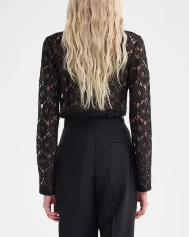 RÓHE Lace Turtleneck Top | Thumbnail 3