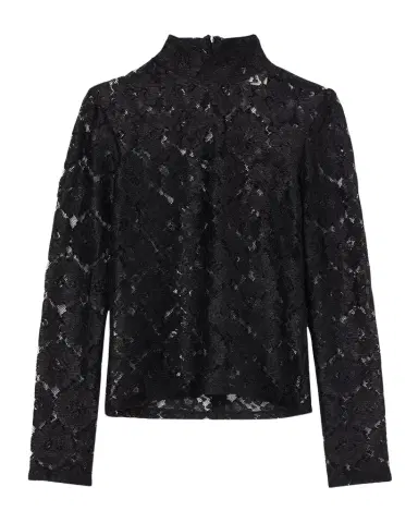 RÓHE Lace Turtleneck Top | Thumbnail 1