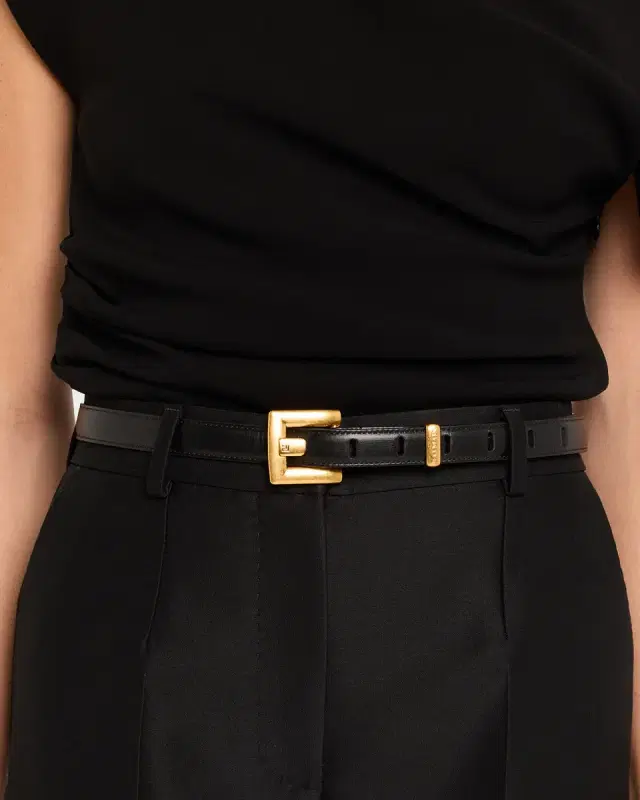 Anthem Narrow Leather Belt