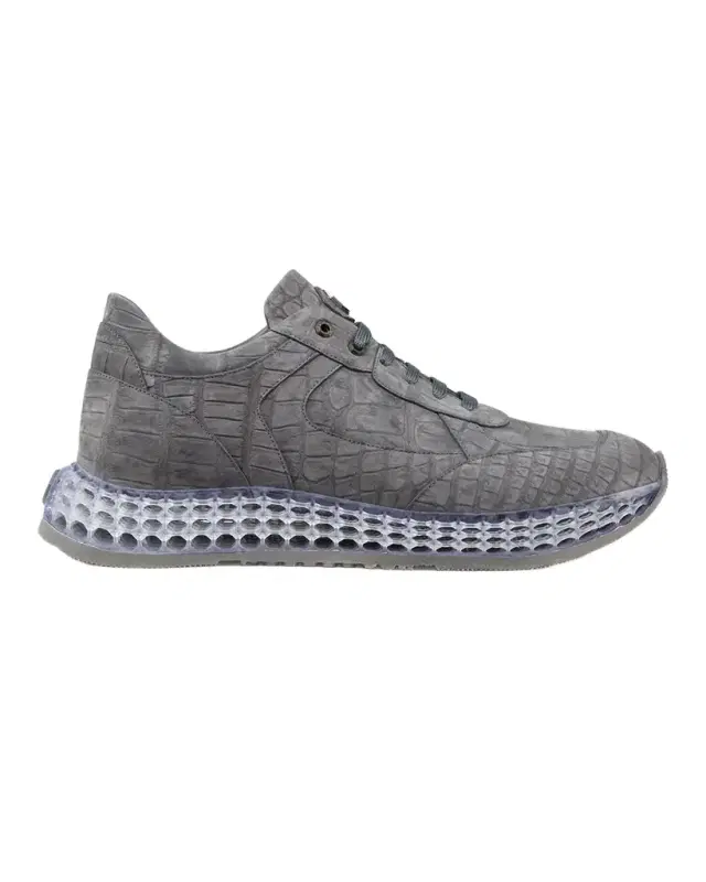 Men 's Crocodile Leather Sneakers