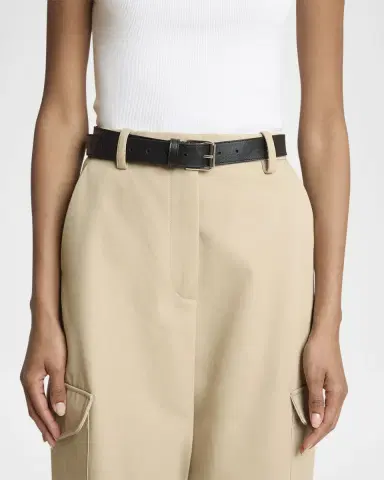 Givenchy Voyou Metal Buckle Leather Belt | Thumbnail 2