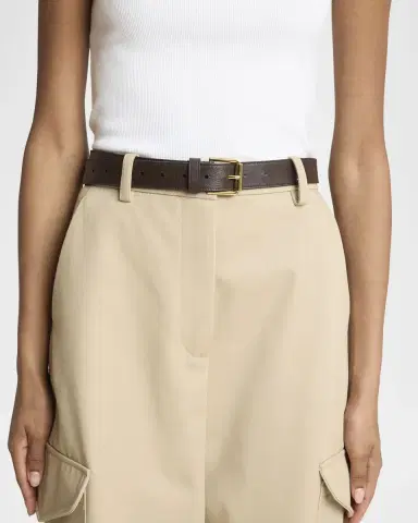 Givenchy Voyou Metal Buckle Leather Belt | Thumbnail 5