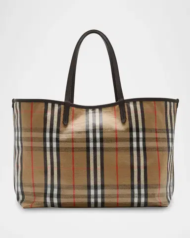 Burberry Highlands Large Check Tote Bag | Thumbnail 3 Burberry Highlands Large Check Tote Bag | Thumbnail 3
