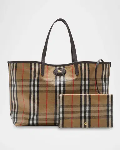 Burberry Highlands Large Check Tote Bag | Thumbnail 5 Burberry Highlands Large Check Tote Bag | Thumbnail 5