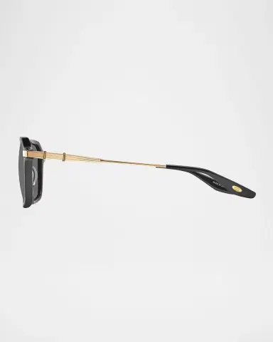 BARTON PERREIRA Men's Delon Acetate and Titanium Rectangle Sunglasses | Thumbnail 2 BARTON PERREIRA Men's Delon Acetate and Titanium Rectangle Sunglasses | Thumbnail 2