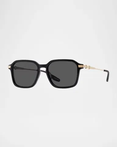 BARTON PERREIRA Men's Delon Acetate and Titanium Rectangle Sunglasses | Thumbnail 3 BARTON PERREIRA Men's Delon Acetate and Titanium Rectangle Sunglasses | Thumbnail 3