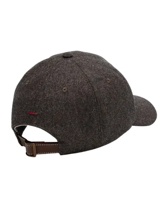 Men 's Cashmere Baseball Cap with Logo