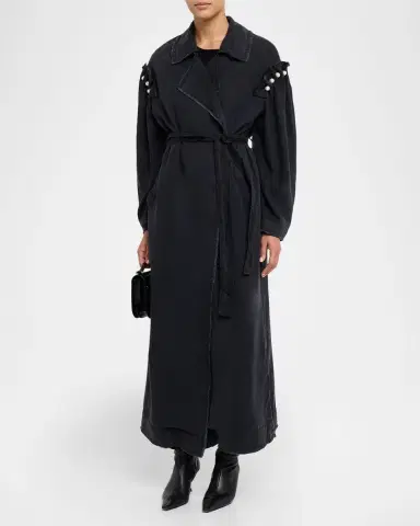 Akyn Studio Rocia Denim Trench Coat | Thumbnail 4 Akyn Studio Rocia Denim Trench Coat | Thumbnail 4