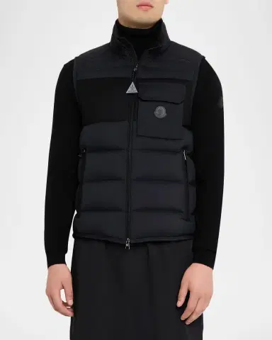 Moncler Men's Estagnous Down Puffer Vest | Thumbnail 4