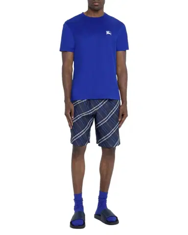 Burberry Men 's Casual Silk Check Shorts | Thumbnail 1