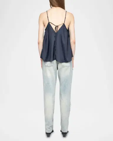 Zadig & Voltaire Cym Pleated Satin Camisole | Thumbnail 3
