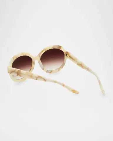 BARTON PERREIRA Orleandra Round Acetate Sunglasses | Thumbnail 2