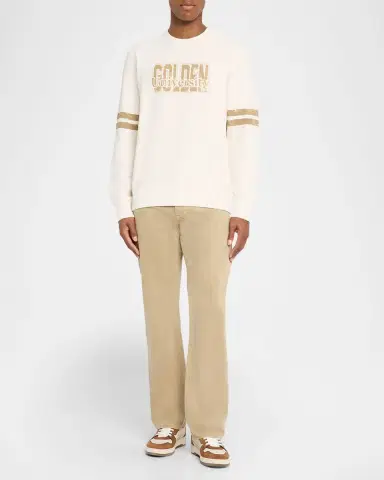 Golden Goose Men's Cotton Fleece Golden University Sweatshirt | Thumbnail 2 Golden Goose Men's Cotton Fleece Golden University Sweatshirt | Thumbnail 2