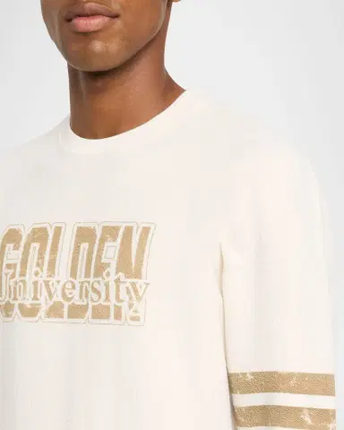 Golden Goose Men's Cotton Fleece Golden University Sweatshirt | Thumbnail 5 Golden Goose Men's Cotton Fleece Golden University Sweatshirt | Thumbnail 5
