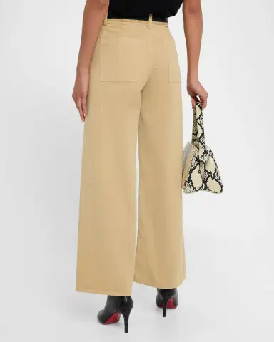 Nili Lotan Megan Brushed Stretch Wide Leg Pants | Thumbnail 2 Nili Lotan Megan Brushed Stretch Wide Leg Pants | Thumbnail 2
