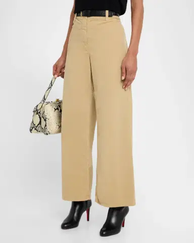 Nili Lotan Megan Brushed Stretch Wide Leg Pants | Thumbnail 3 Nili Lotan Megan Brushed Stretch Wide Leg Pants | Thumbnail 3