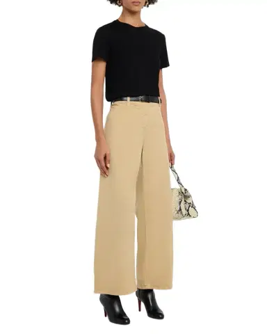 Nili Lotan Megan Brushed Stretch Wide Leg Pants | Thumbnail 1 Nili Lotan Megan Brushed Stretch Wide Leg Pants | Thumbnail 1