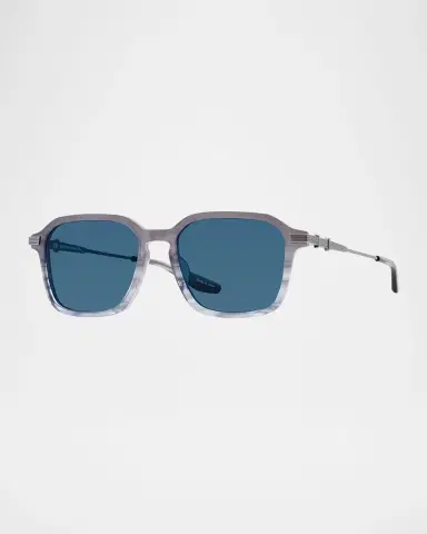 BARTON PERREIRA Men's Delon Acetate and Titanium Rectangle Sunglasses | Thumbnail 3 BARTON PERREIRA Men's Delon Acetate and Titanium Rectangle Sunglasses | Thumbnail 3