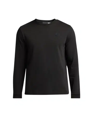 Moncler Men's Cotton Graffiti Logo Long-Sleeve T-Shirt | Thumbnail 1