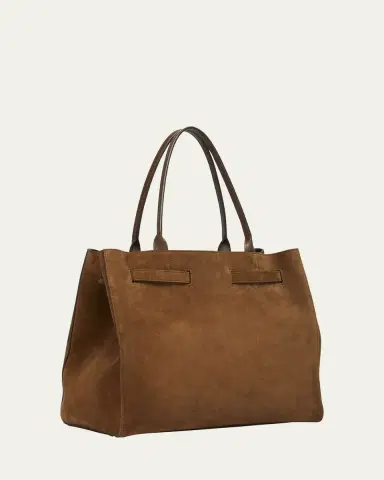 Tom Ford Audrey Large Tote Bag in Calfskin Suede | Thumbnail 3
