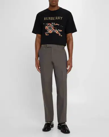 Burberry Men's Cotton Cross Stitch EKD Graphic T-Shirt | Thumbnail 2 Burberry Men's Cotton Cross Stitch EKD Graphic T-Shirt | Thumbnail 2
