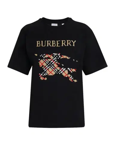 Burberry Men's Cotton Cross Stitch EKD Graphic T-Shirt | Thumbnail 1 Burberry Men's Cotton Cross Stitch EKD Graphic T-Shirt | Thumbnail 1