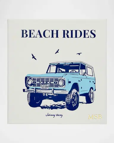 Graphic Image "Beach Rides" Leather-Bound Book by Johnny Vacay | Thumbnail 4