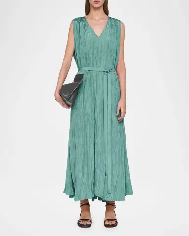 Joseph Martini Crinkled Habotai Silk Maxi Dress | Thumbnail 2
