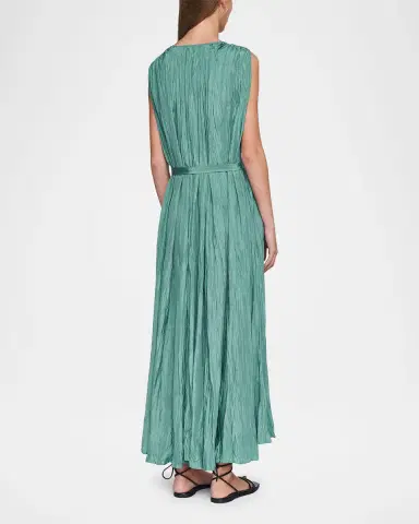 Joseph Martini Crinkled Habotai Silk Maxi Dress | Thumbnail 3