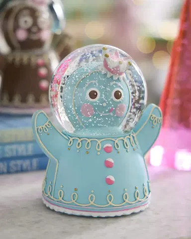 Glitterville Ginger Dough Waterdome, Light Blue | Thumbnail 1