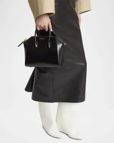 Givenchy Antigona Mini Top-Handle Bag in Box Leather | Thumbnail 2 Givenchy Antigona Mini Top-Handle Bag in Box Leather | Thumbnail 2
